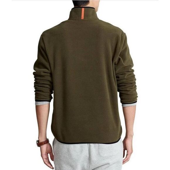 Polo Ralph Lauren Men's Sz XS Olive Green 1/4 Snap L/S Fleece Pullover - Picture 14 of 14